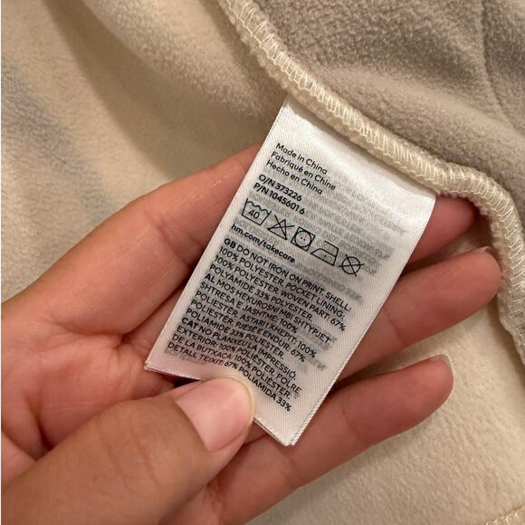 Peanuts X H&M XS Fleece Sherpa Cream Deep Pile Jacket Retro Snoopy Joe Cool - Picture 7 of 7